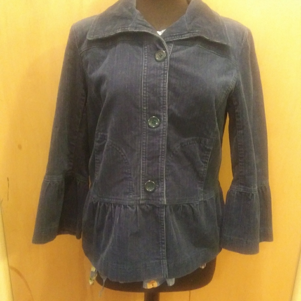 Blue corduroy Tribal Blazer